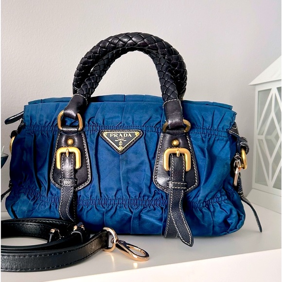 Prada Handbags - Prada Tessuto Nylon and Leather Gaufré Satchel. A truly timeless piece.